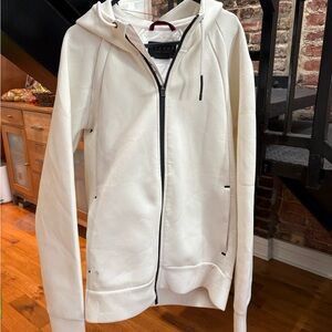 Jordan White Lightweight Zip-Up Hoodie Jacket